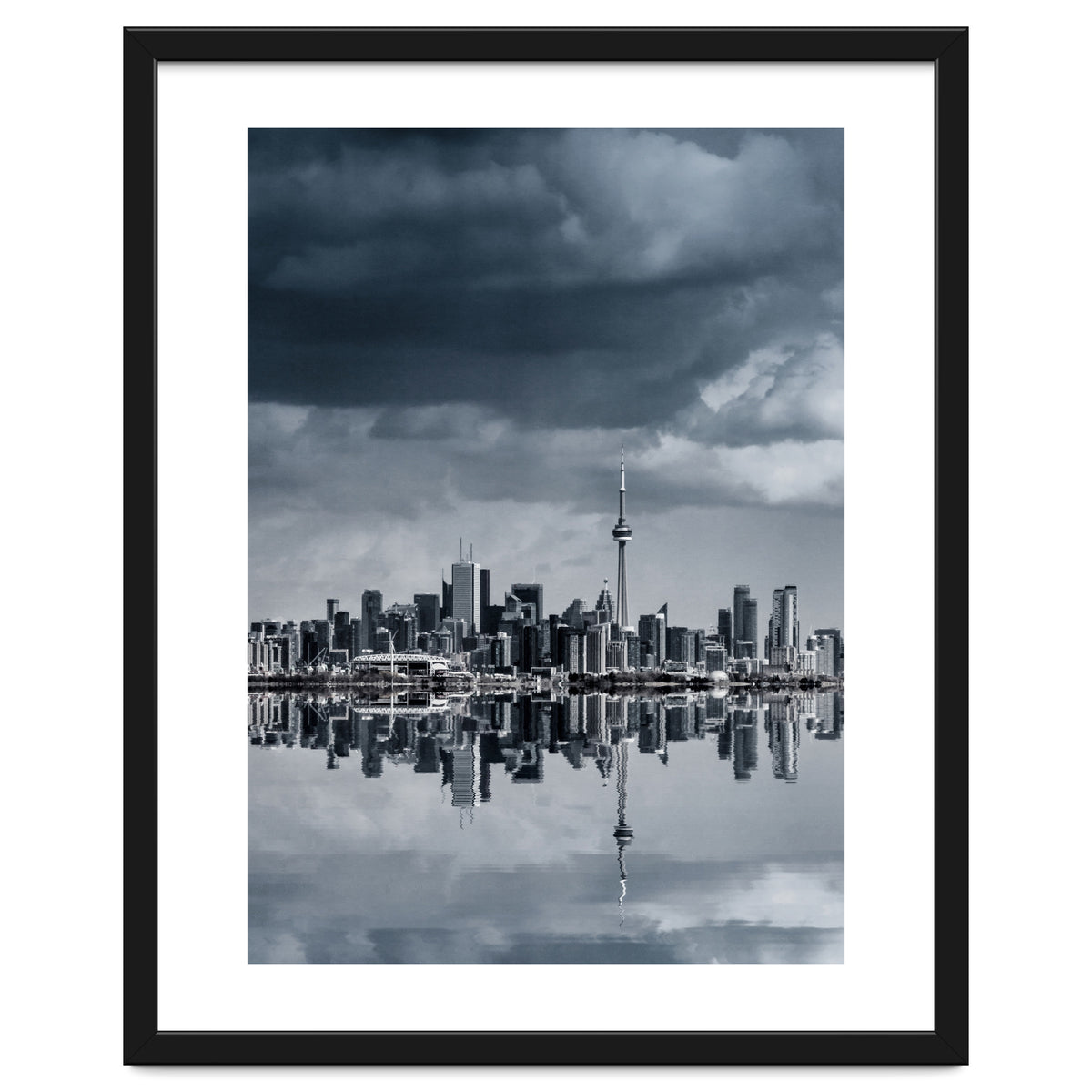 Toronto Skyline From Colonel Samuel Smith Park Reflection No 1