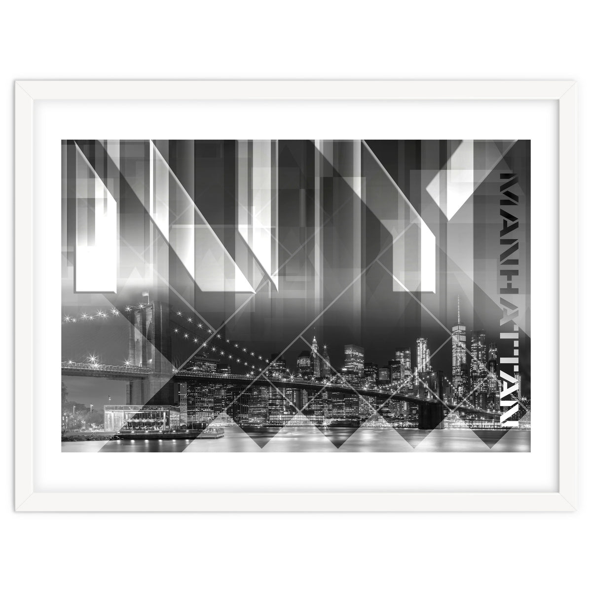 Modern Art BROOKLYN BRIDGE & SKYLINE