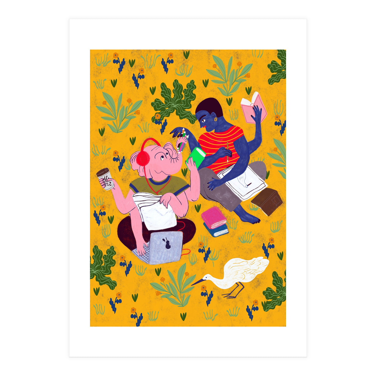 Sketching In The Park (Print Only)