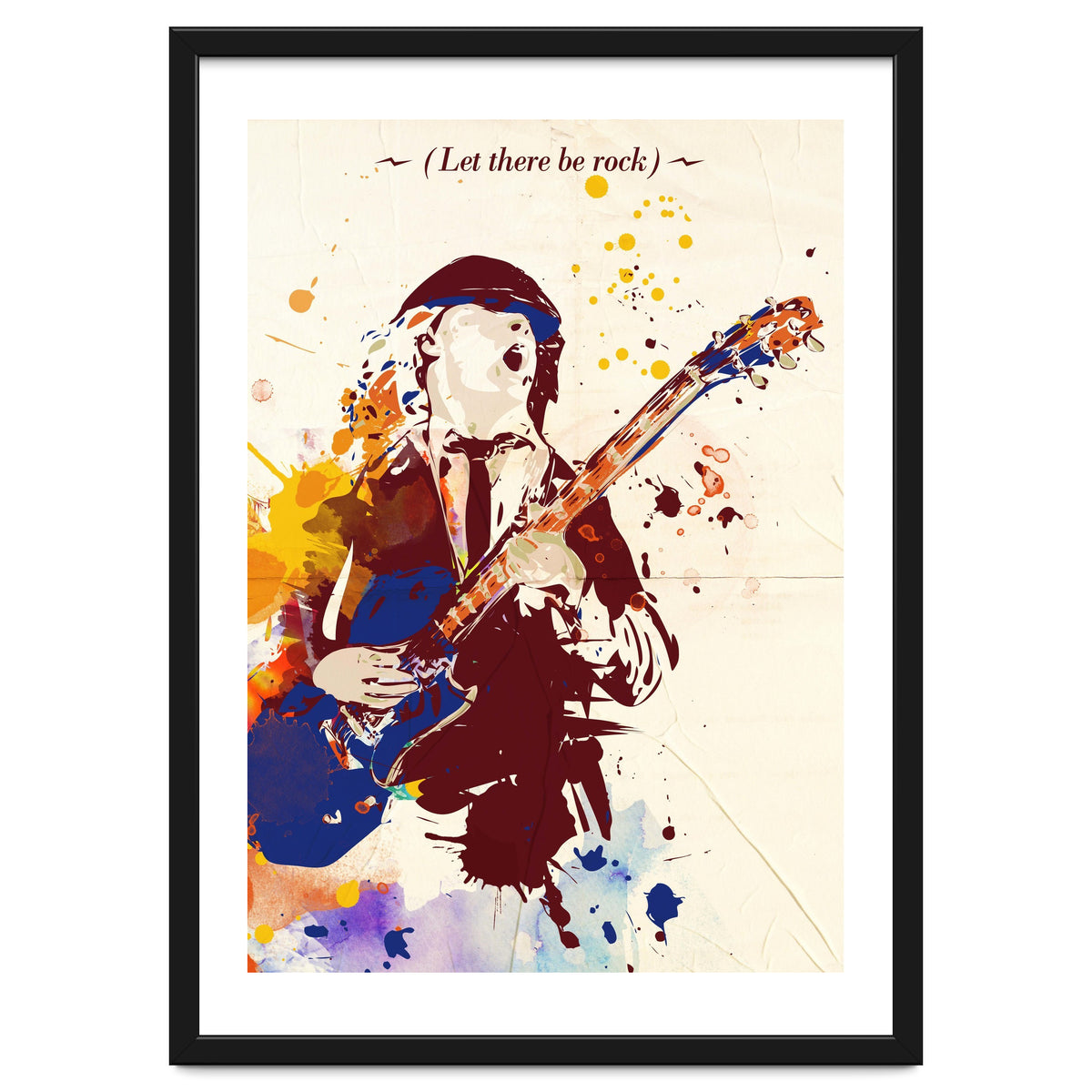 Angus Young pop art poster