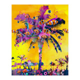 Purple Palm with Fish (Print Only) thumbnail