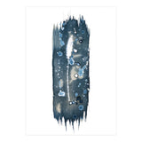 Indigo Blue Botanical Leaves No. 18 (Print Only) thumbnail
