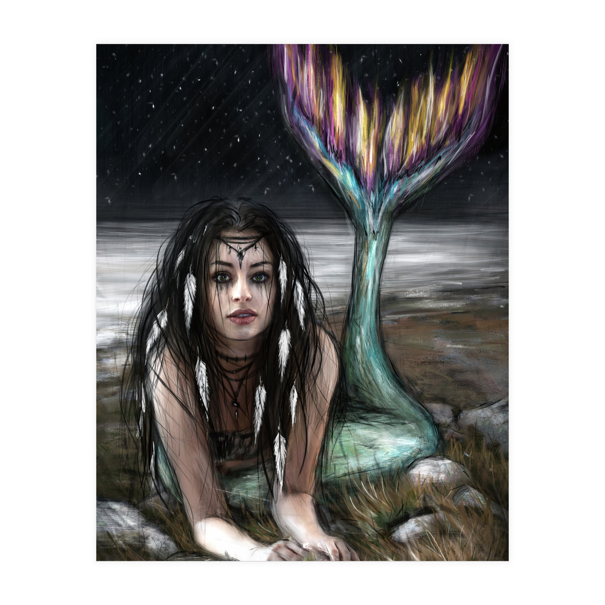 Starlight Mermaid (Print Only)