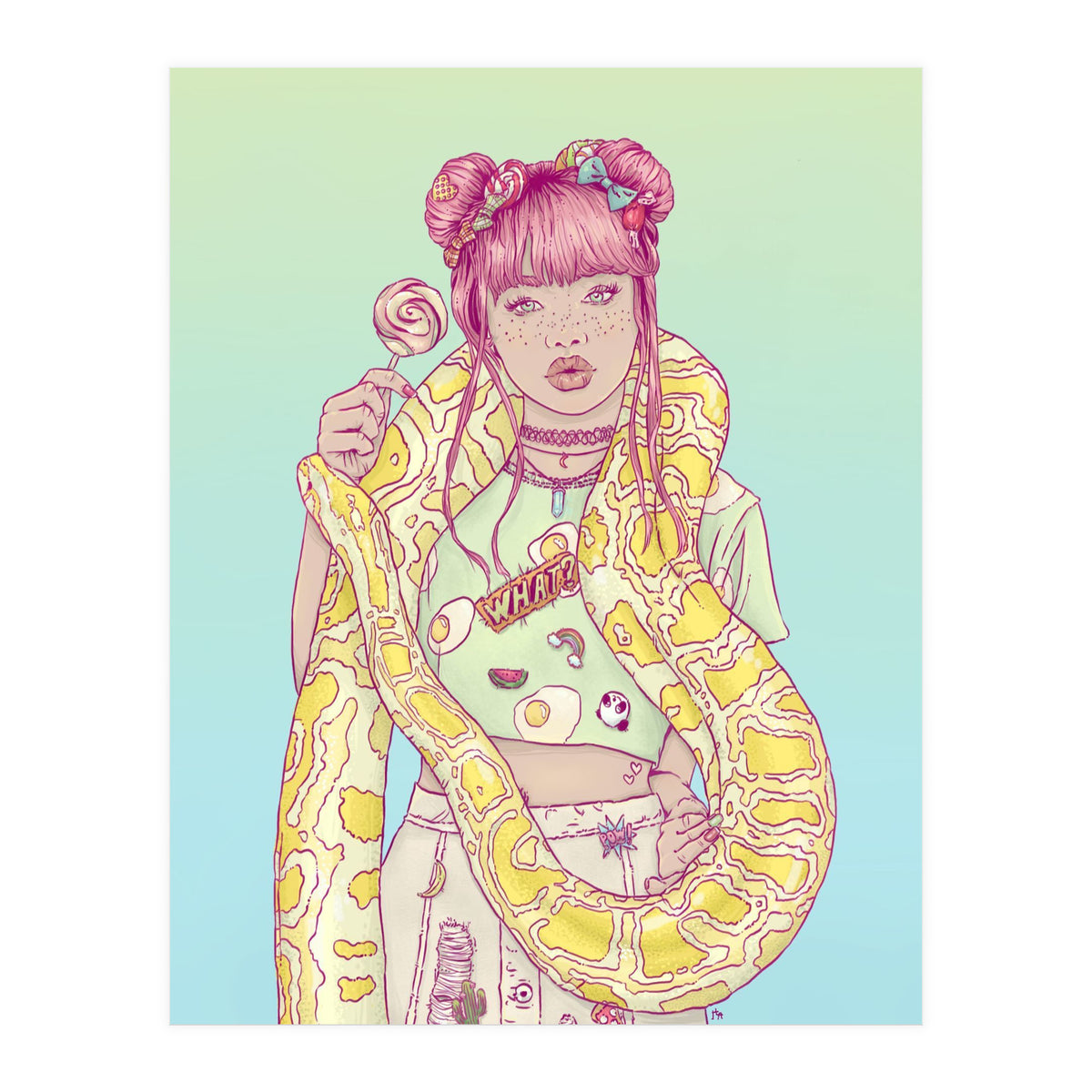 Candid Candy Lady (Print Only)