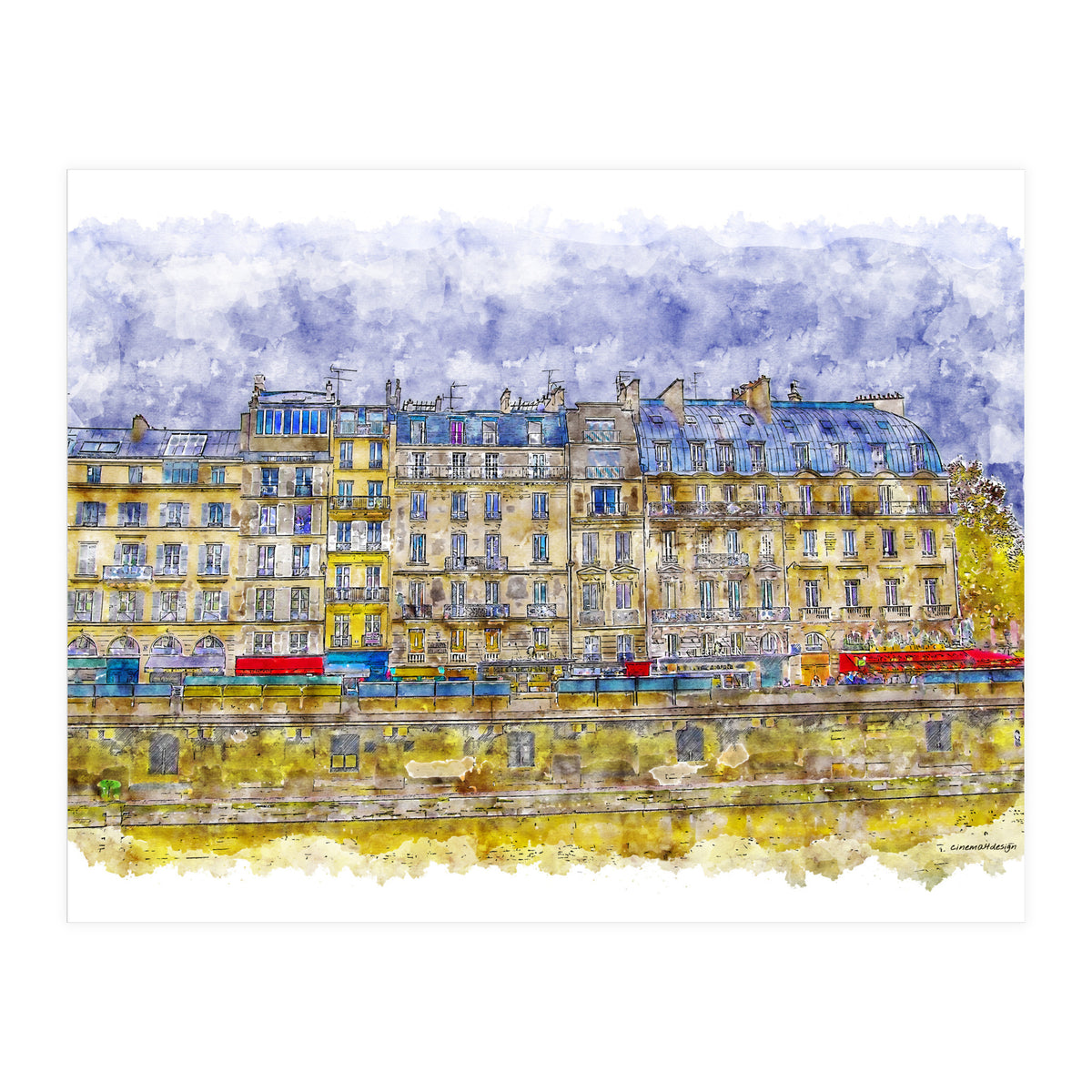 Rainy Paris (Print Only)