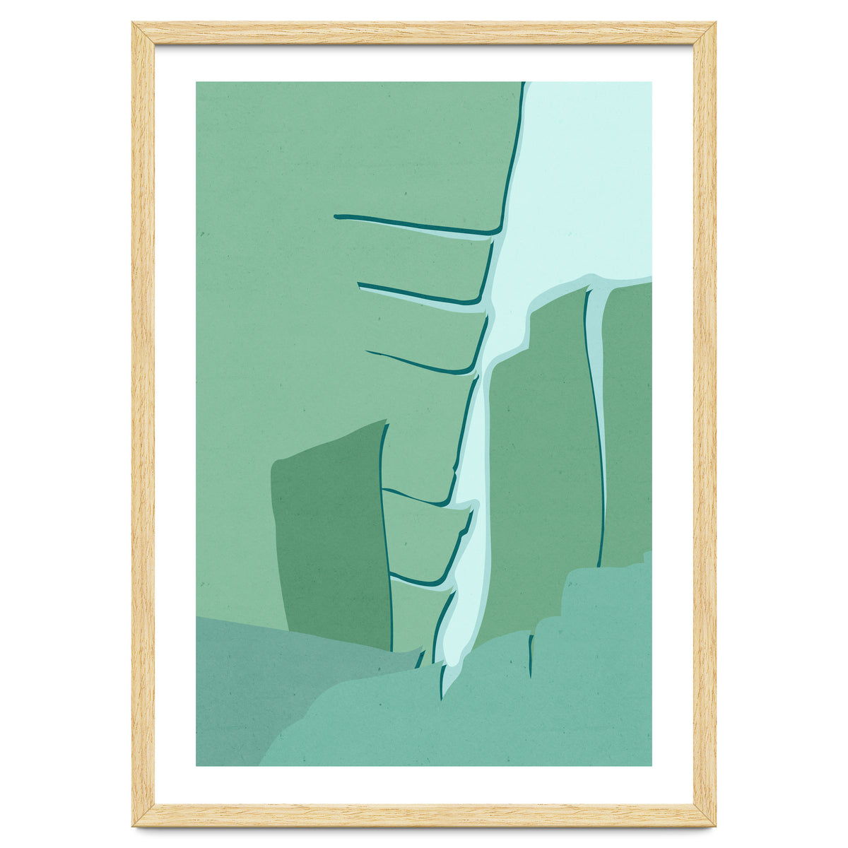 Abstract Banana Leaves One - Greener Eden