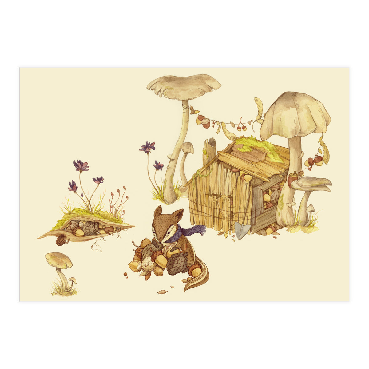 Harvey The Greedy Chipmunk (Print Only)