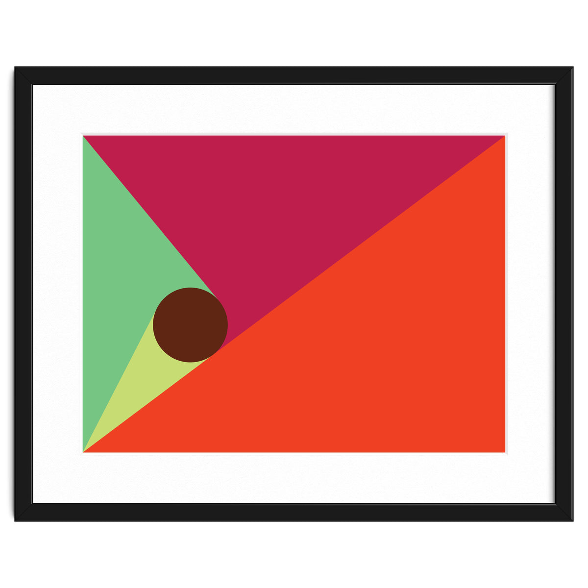 Geometric Shapes No. 25 - orange, mint & purple