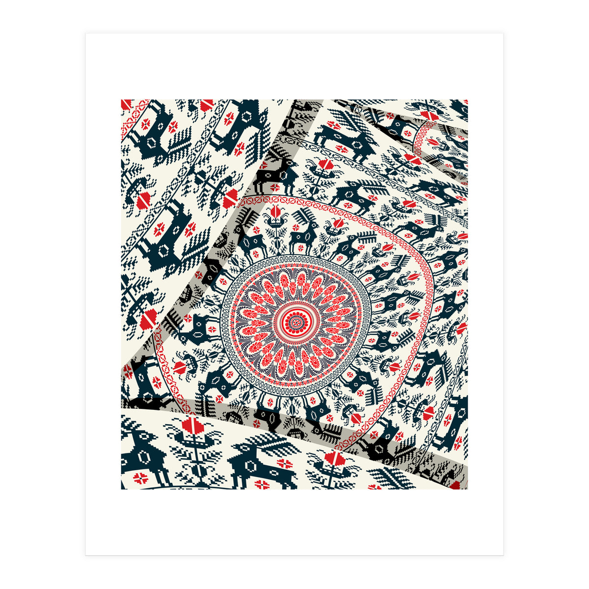 Romanian embroidery background 2 (Print Only)