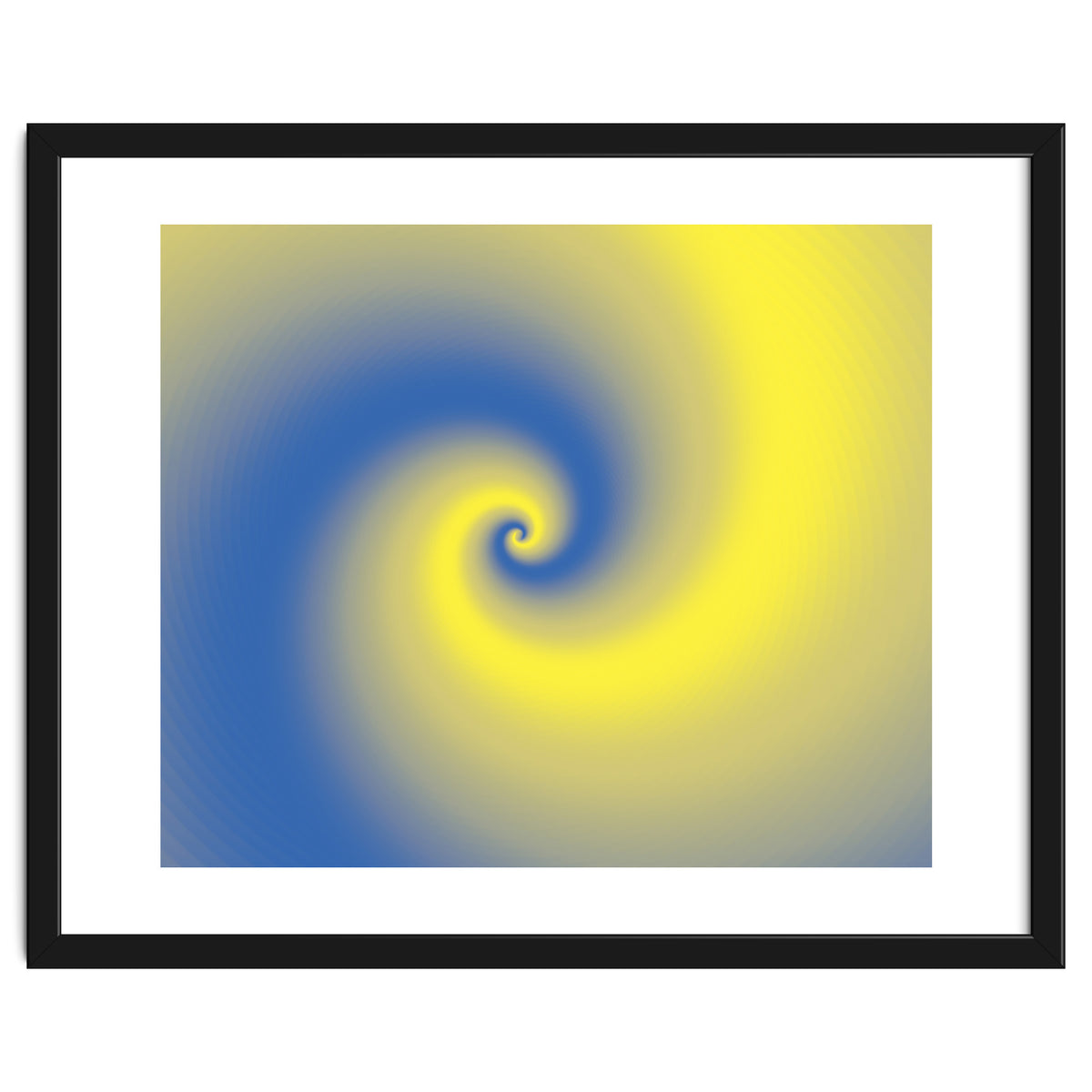 Yellow & Blue Abstract