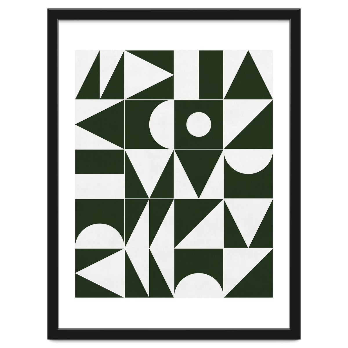 My Favorite Geometric Patterns No.15 - Deep Green
