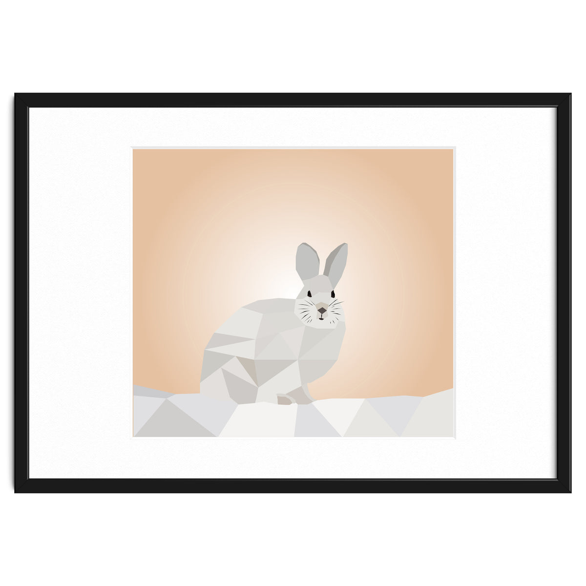Rabbit Low Poly Art