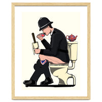 British Policeman on the Toilet, funny bathroom humour