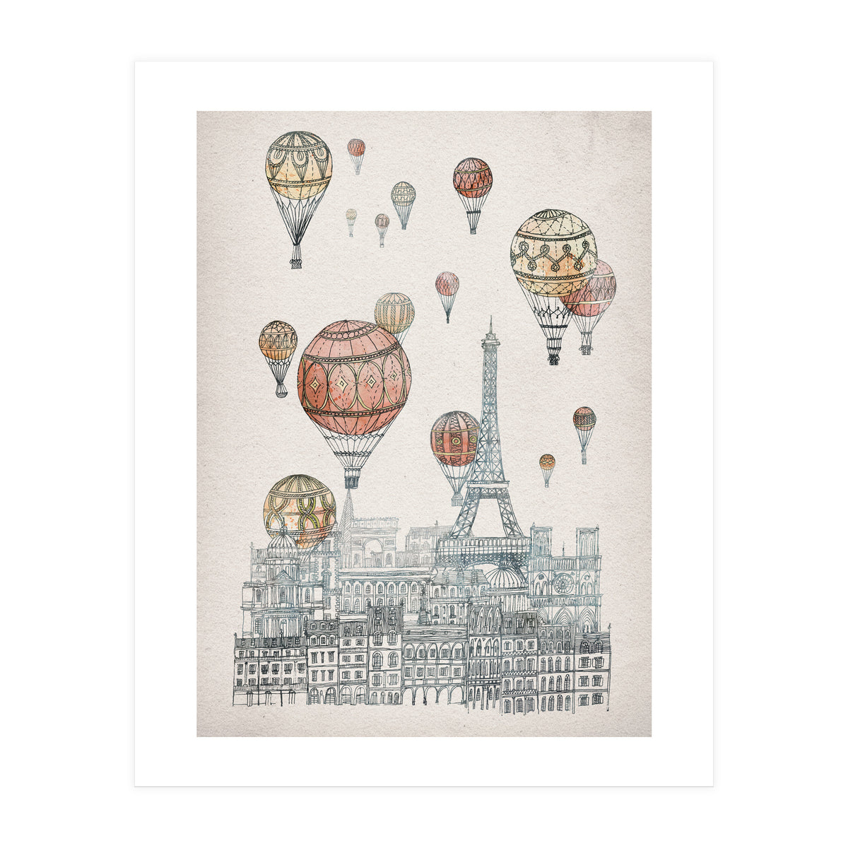 Voyages Over Paris (Print Only)