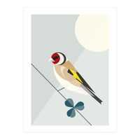 Mid Century Geometric Goldfinch (Print Only)