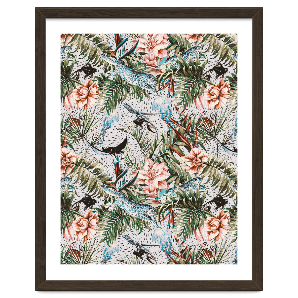 Paradisiacal flora and fauna