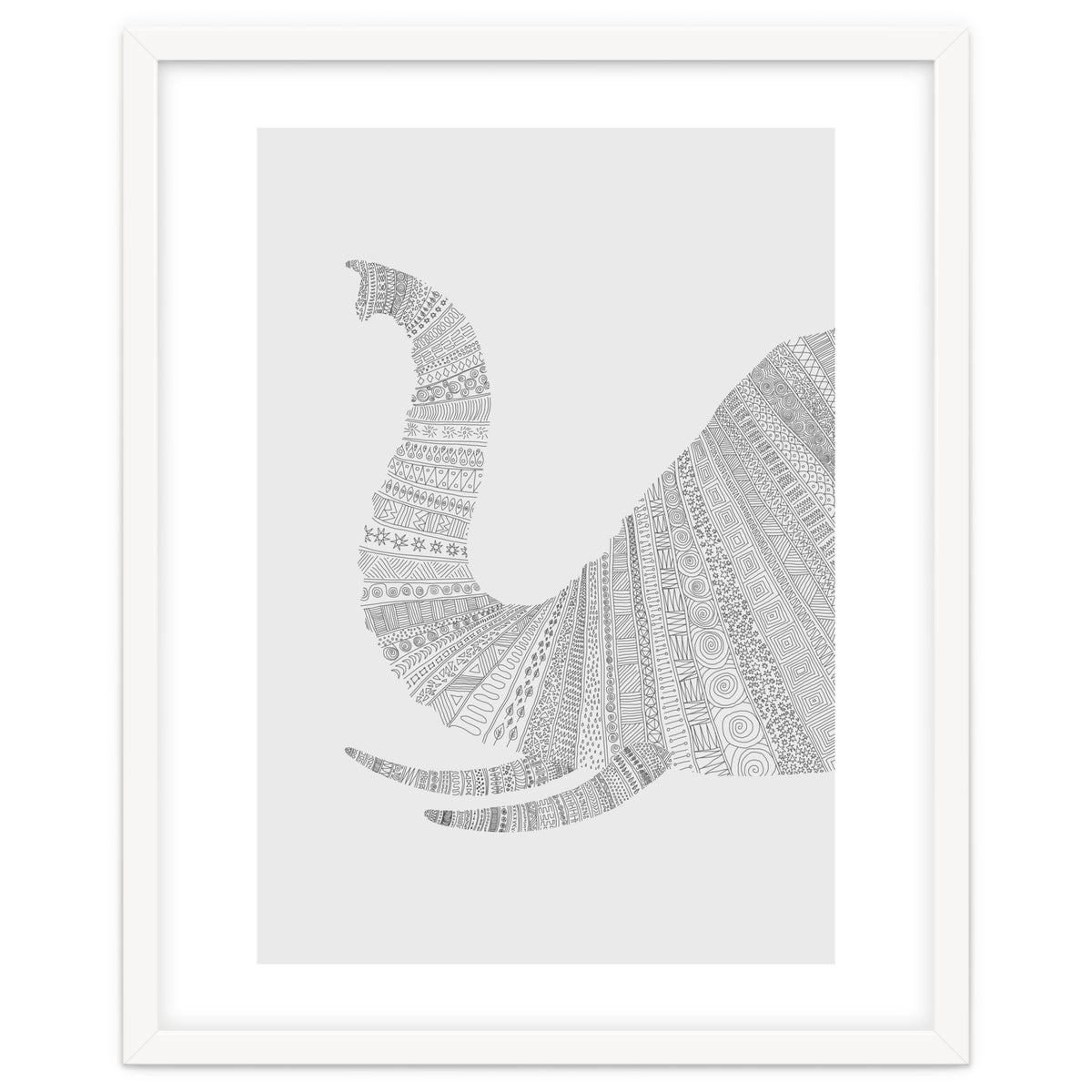 Elephant Grey Poster