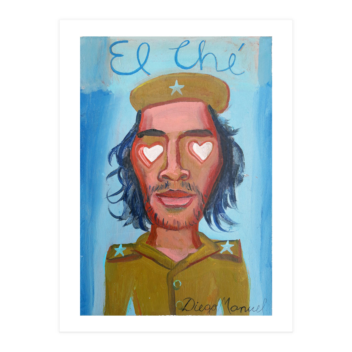 Che Guevara Y Corazones 2 B (2) (Print Only)