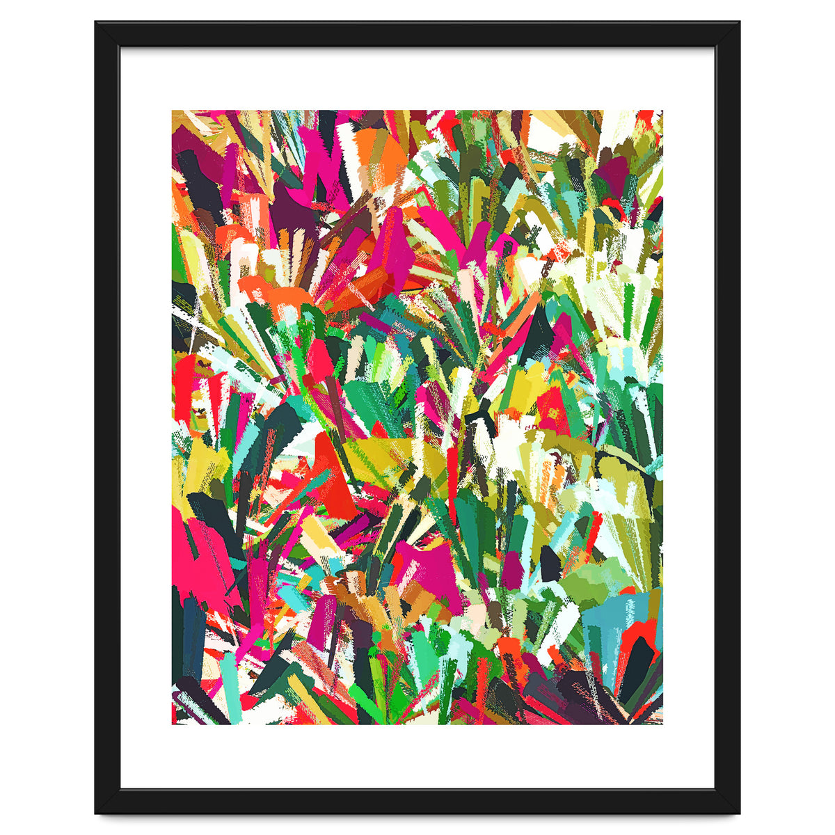 Sparks of Emotions, Abstract Eclectic Colorful Expression Painting, Pop of Color Modern Bohemian Illustration