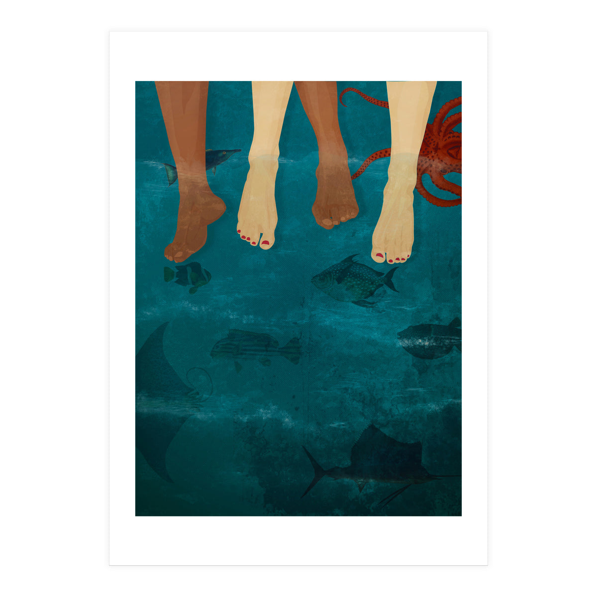 Sitting With The Fishes (Print Only)