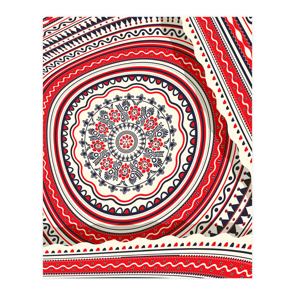 Romanian embroidery background 17 (Print Only)