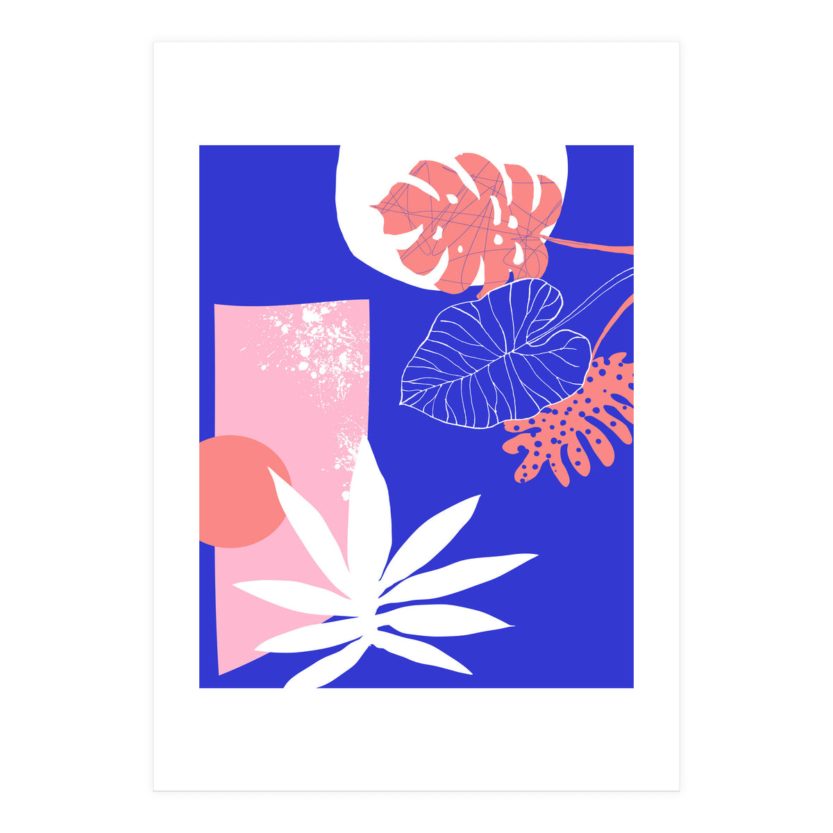 Pink And Blue (Print Only)