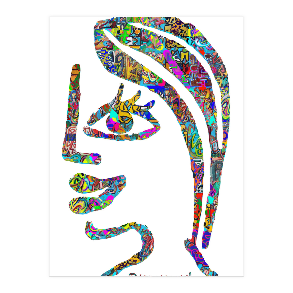 Graffiti Digital 12 2022 D 4  (Print Only)