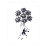 Hand With Lotuses (Print Only) thumbnail