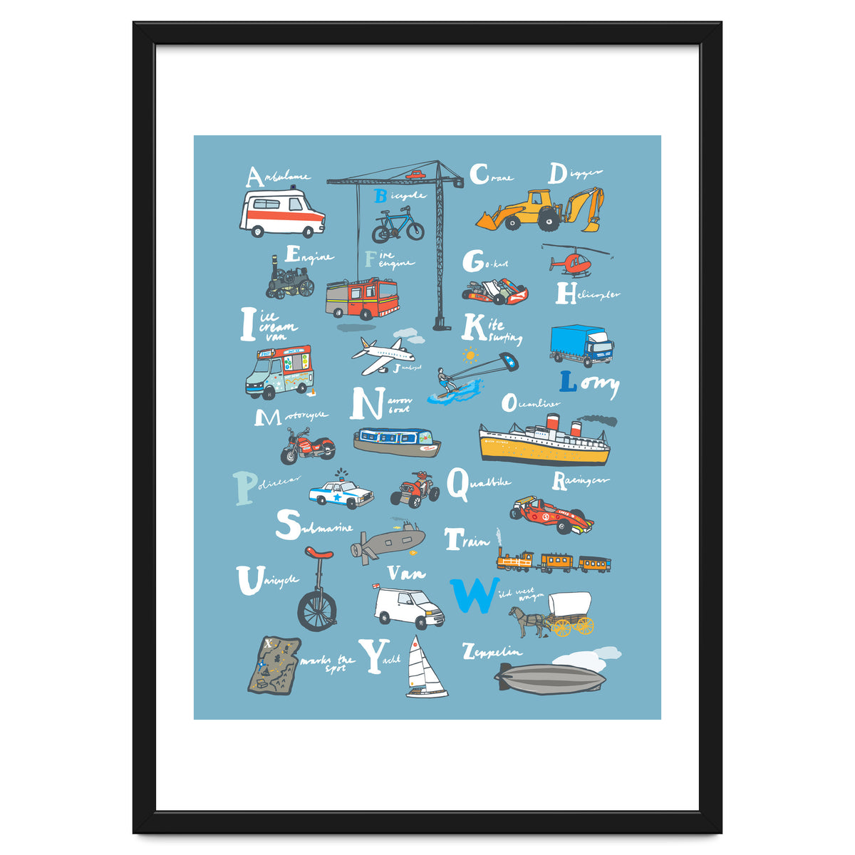 Vehicle ABC Print