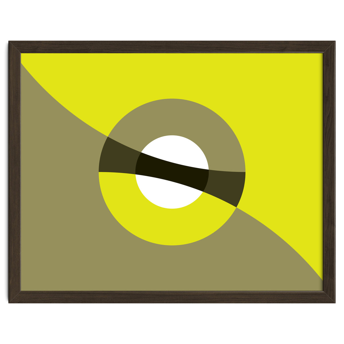 Geometric Shapes No. 44 -  mustard & beige