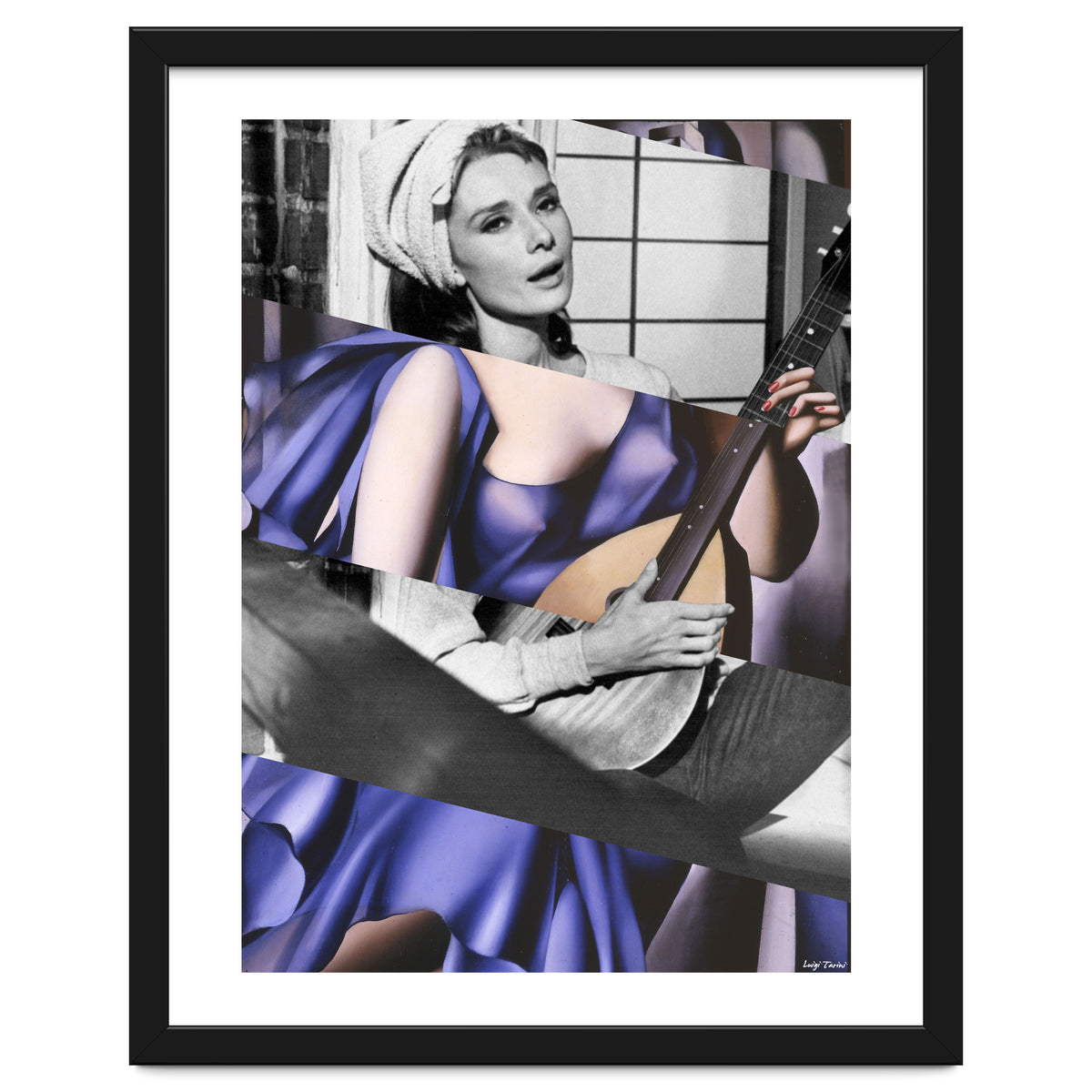 Tamara De Lempicka's Blue Woman with a Guitar & Audrey Hepburn in Breakfast at Tiffany's