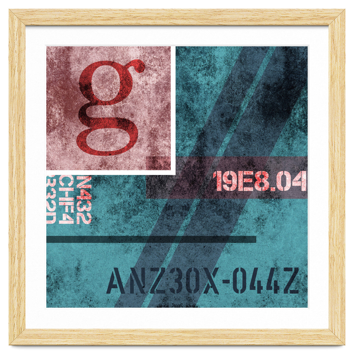 Abstract Industrial Blue