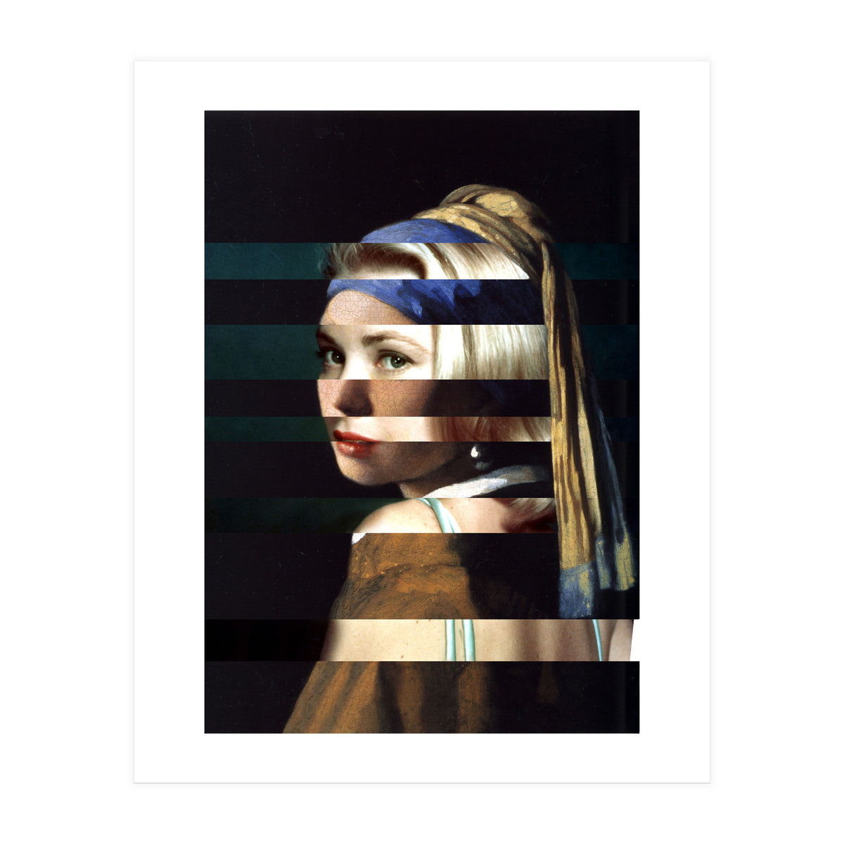 Vermeer's "Girl with a Pearl Earring" & Grace Kelly (Print Only)