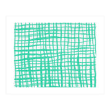 Aqua gingham pattern (Print Only) thumbnail