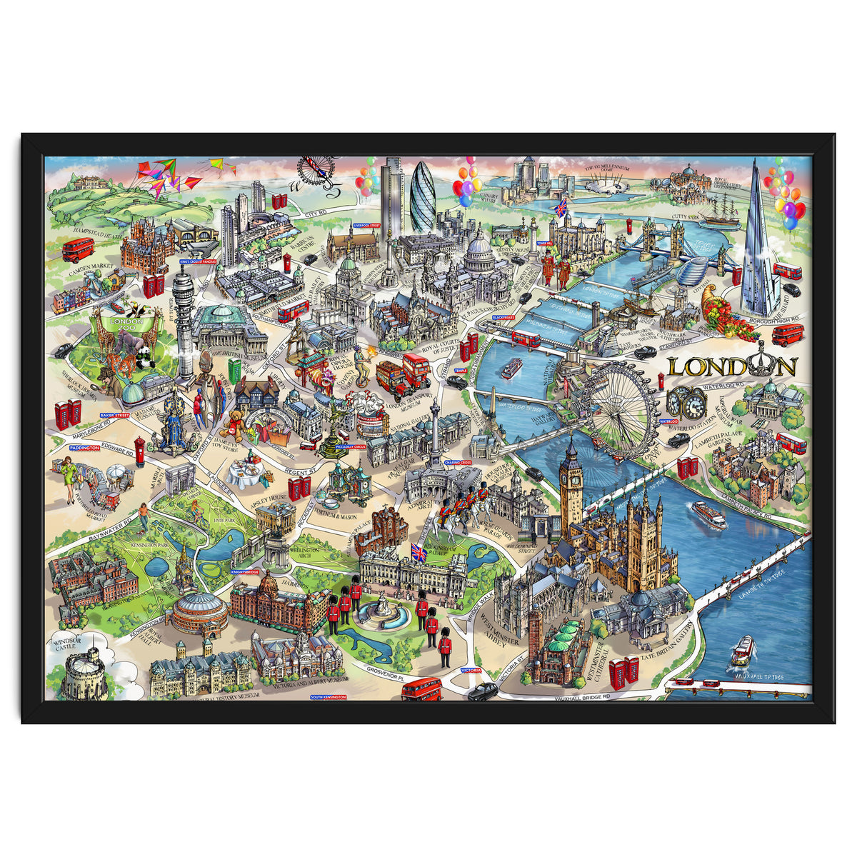 London Map Illustration