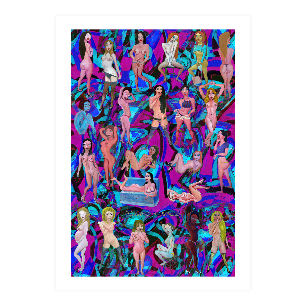 Chicas 3d 14 (Print Only)