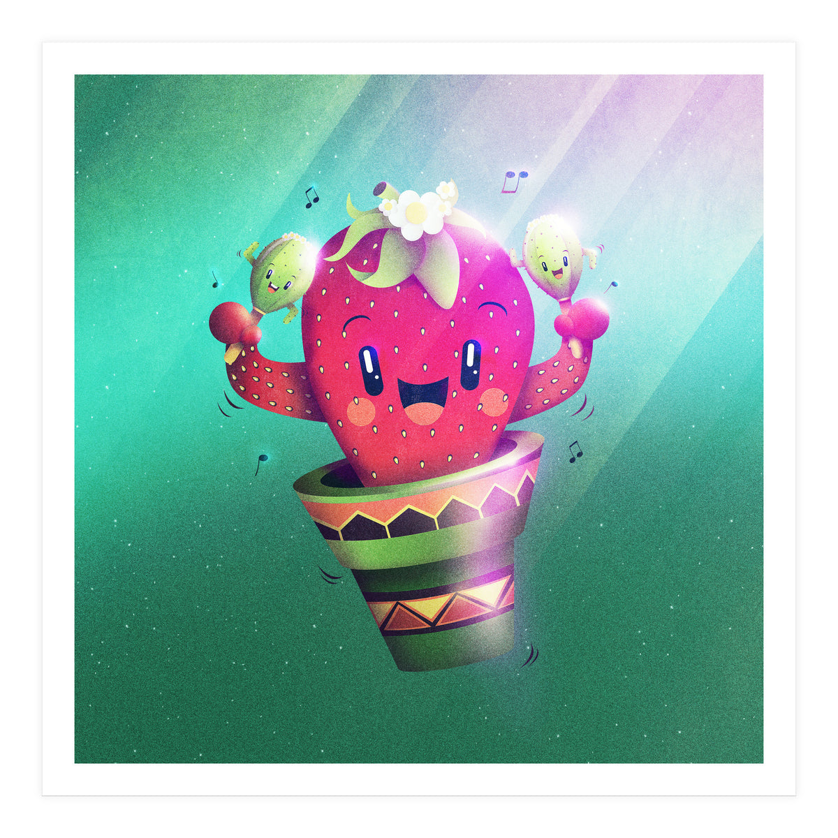 Strawberry Cactus (Print Only)