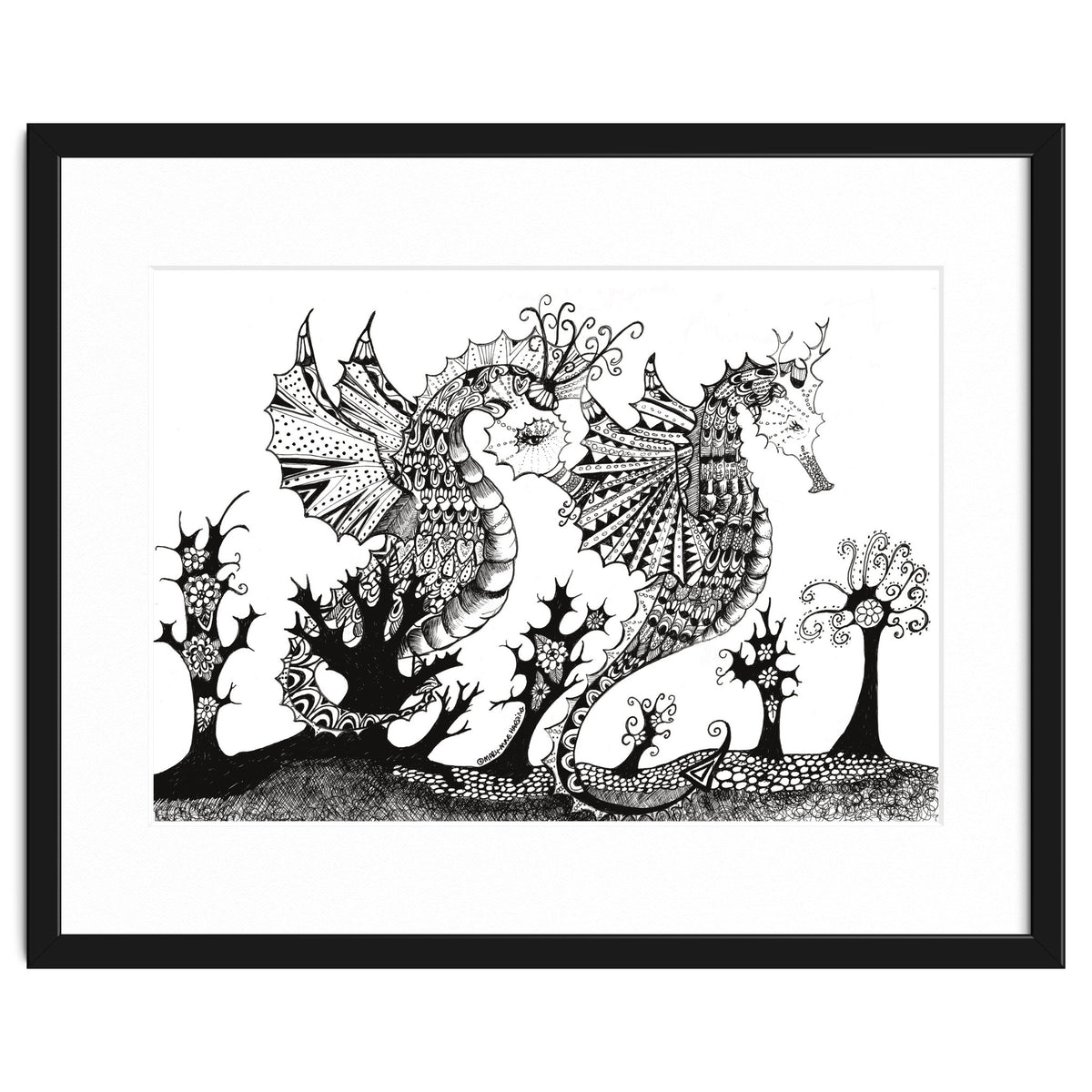 Seahorse Dragons Mystical Home