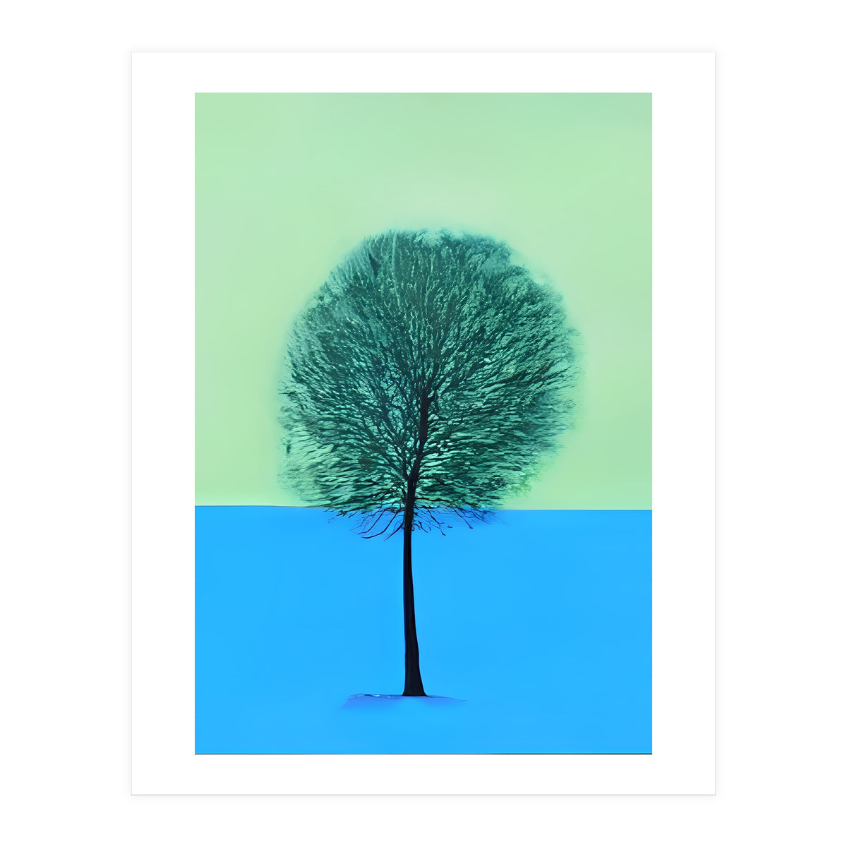 Tree in the snow  (Print Only)