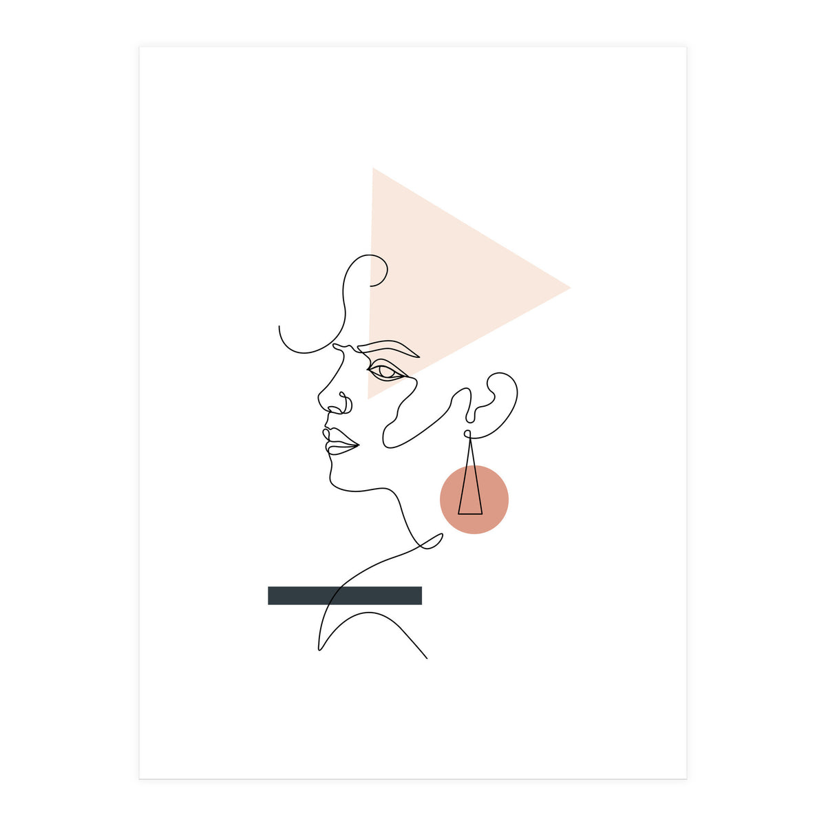 Geometric girl (Print Only)