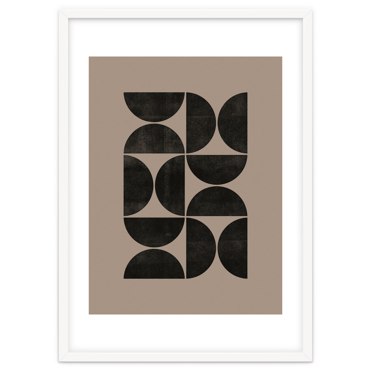 Mid-Century Modern No.24 - Woodblock Print