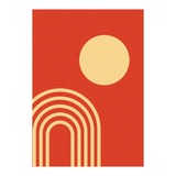 Mid Century Sun and Rainbow Lines (Print Only) thumbnail