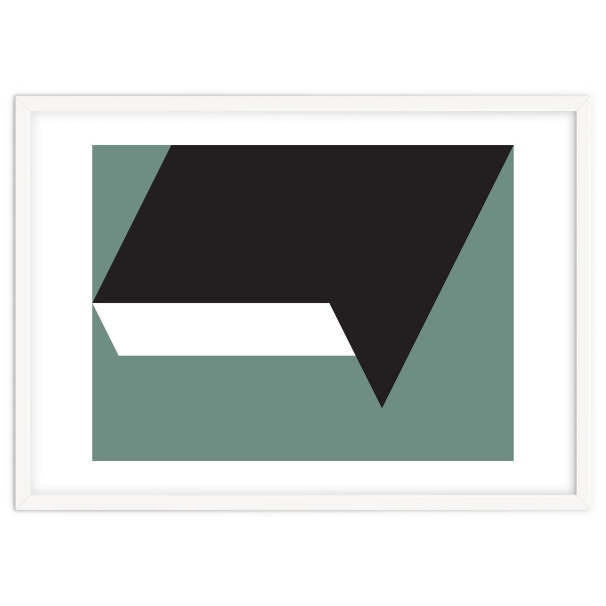 Geometric Shapes No. 85 - black, white & grey