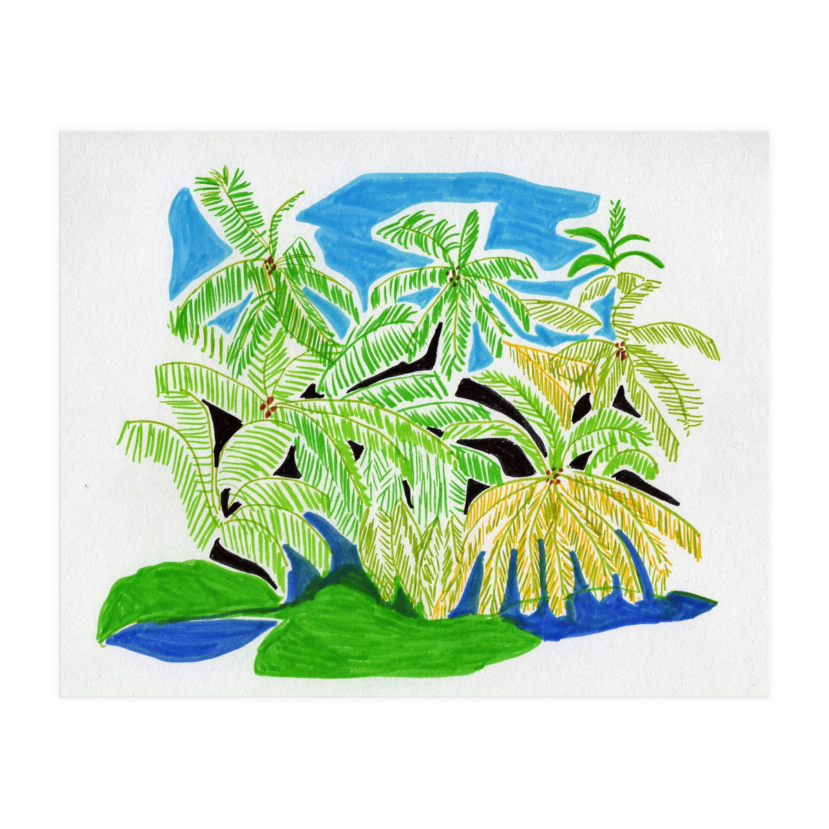 Palms Forest (Print Only)