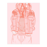 Pink Jeans Jacket  (Print Only) thumbnail