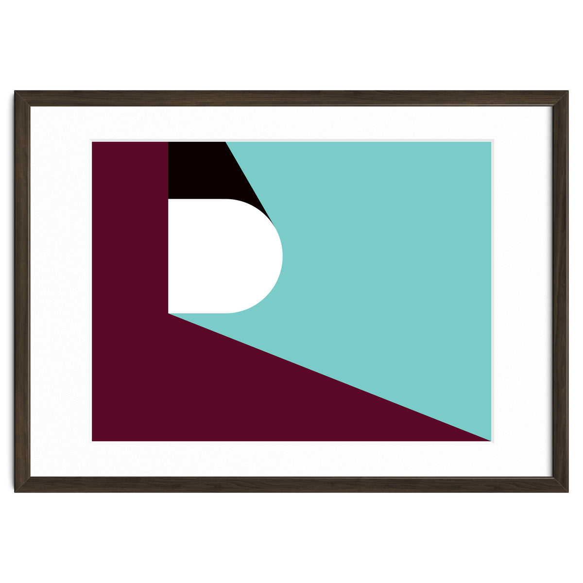 Geometric Shapes No. 82 - purple & teal