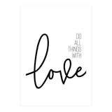 Do all things with love (Print Only) thumbnail