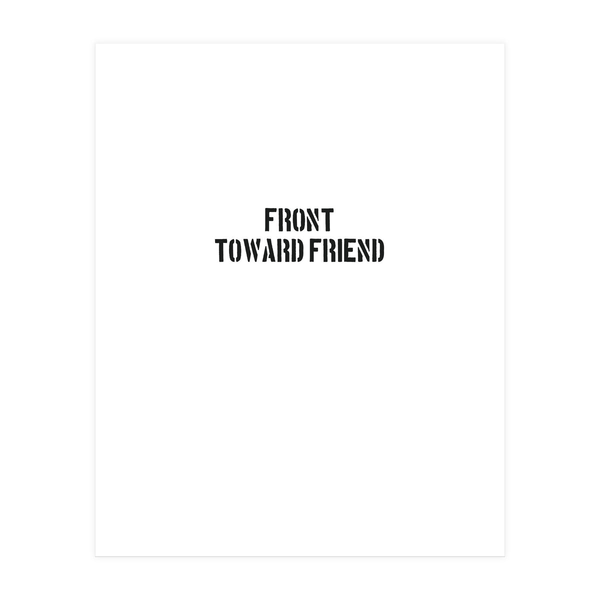 TOWARD FRIEND (Print Only)