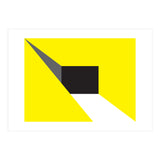 Geometric Shapes No. 20 - yellow, black & grey (Print Only) thumbnail