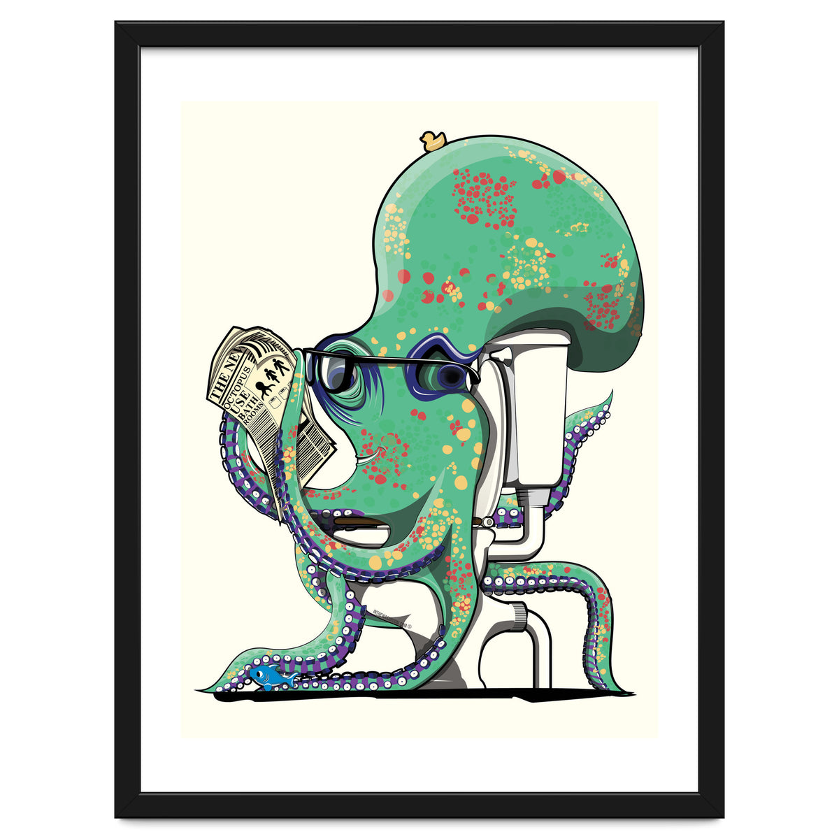 Octopus on the Toilet